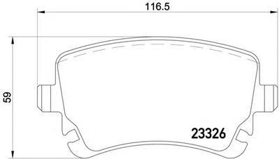 Комплект тормозных колодок, дисковый тормоз TEXTAR 2332601