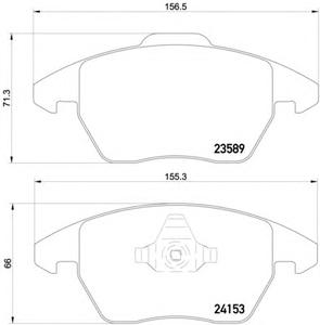 Комплект тормозных колодок, дисковый тормоз TEXTAR 2358901