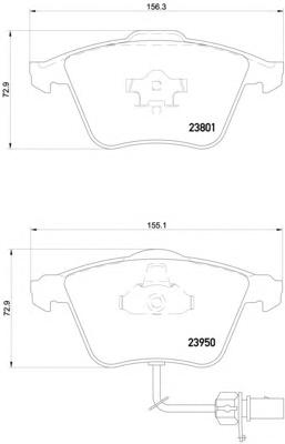 Комплект тормозных колодок, дисковый тормоз TEXTAR