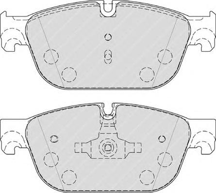 Комплект тормозных колодок, дисковый тормоз FERODO