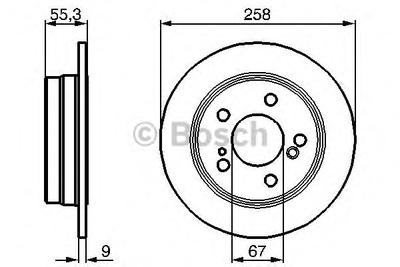 Тормозной диск BOSCH 0986478188