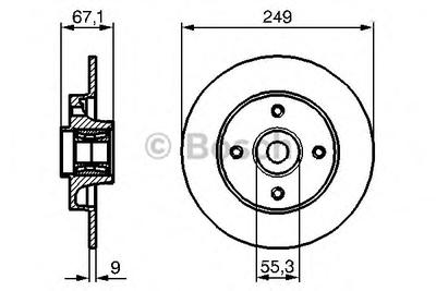 Тормозной диск BOSCH 0986479279
