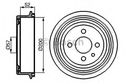 Тормозной барабан BOSCH 0 986 477 018