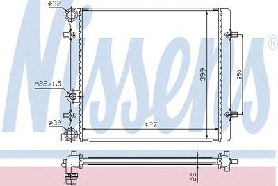 Радиатор охлаждения NISSENS 641011
