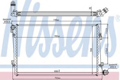 Радиатор охлаждения NISSENS