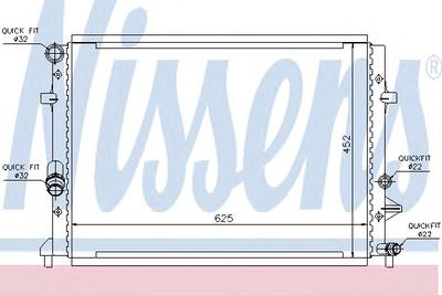 Радиатор охлаждения NISSENS 65295
