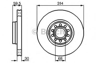 Тормозной диск BOSCH 0986478617