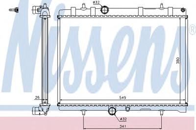 Радиатор охлаждения NISSENS 63606A