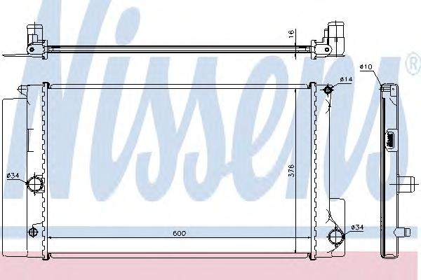 Радиатор охлаждения NISSENS