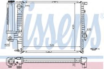 Радиатор охлаждения NISSENS 60743A