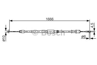 Трос ручника BOSCH 1987482032