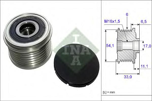 Механизм свободного хода генератора INA