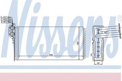 Радиатор печки NISSENS 73941
