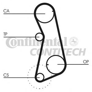 Комплект ремня ГРМ CONTITECH CT637K1