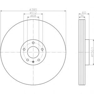 Тормозной диск TEXTAR 92184203
