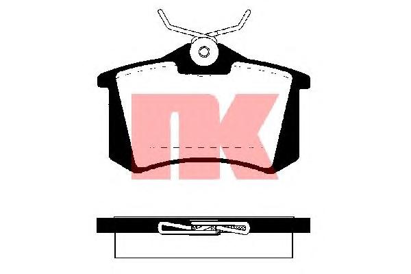 Комплект тормозных колодок, дисковый тормоз NK