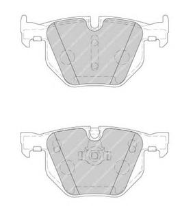 Комплект тормозных колодок, дисковый тормоз FERODO FDB1748