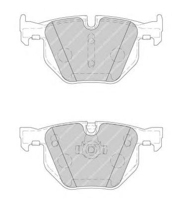 Комплект тормозных колодок, дисковый тормоз FERODO