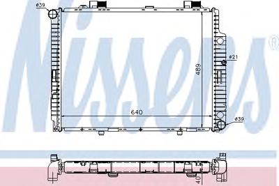 Радиатор охлаждения NISSENS 62598A