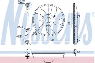 Радиатор охлаждения NISSENS 64103