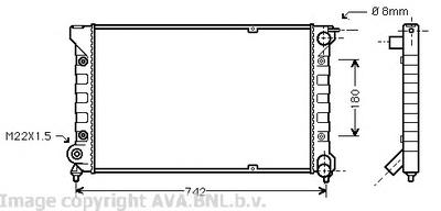 Радиатор охлаждения AVA QUALITY COOLING VWA2041