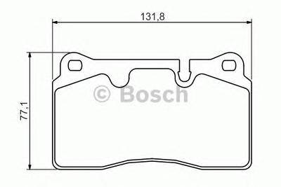 Комплект тормозных колодок, дисковый тормоз BOSCH 0986494351