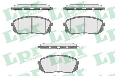 Комплект тормозных колодок, дисковый тормоз LPR 05P1689