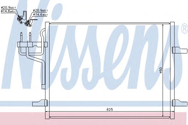 Конденсатор, кондиционер NISSENS