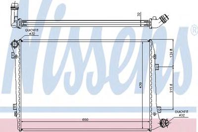Радиатор охлаждения NISSENS 65291A