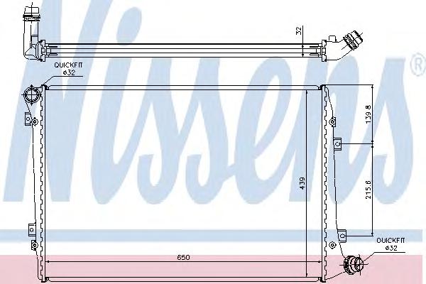 Радиатор охлаждения NISSENS