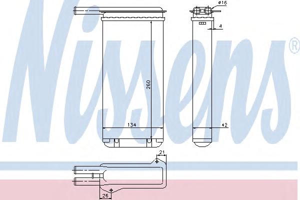 Радиатор печки NISSENS