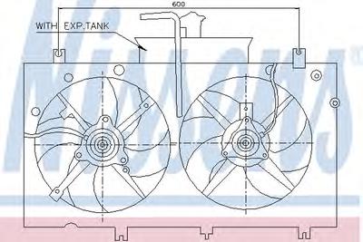 Вентилятор, охлаждение двигателя NISSENS 85221