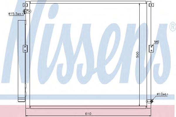Радиатор кондиционера NISSENS