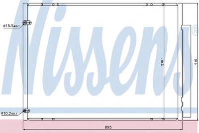 Радиатор кондиционера NISSENS 940298