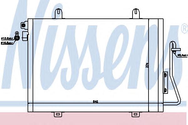 Конденсатор, кондиционер NISSENS