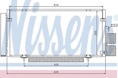 Радиатор кондиционера NISSENS 94885