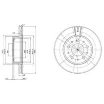Тормозной диск DELPHI BG2425