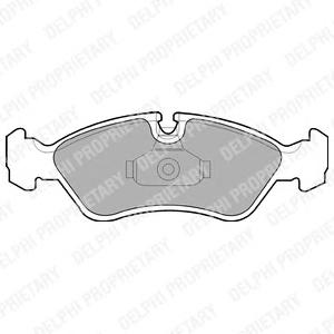 Комплект тормозных колодок, дисковый тормоз DELPHI