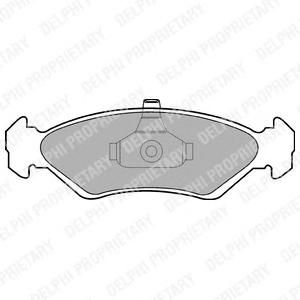 Комплект тормозных колодок, дисковый тормоз DELPHI