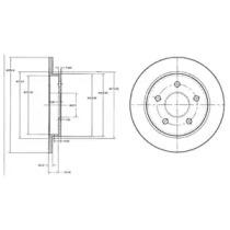 Тормозной диск DELPHI BG2332