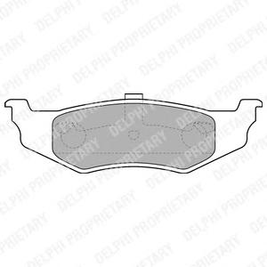 Комплект тормозных колодок, дисковый тормоз DELPHI