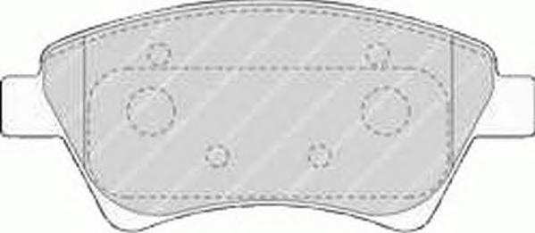 Комплект тормозных колодок, дисковый тормоз FERODO