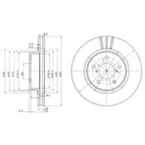 Тормозной диск DELPHI BG2767