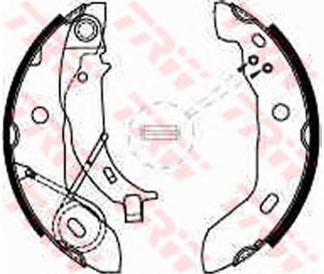 Комплект тормозных колодок TRW