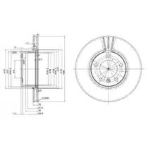 Тормозной диск DELPHI BG3043