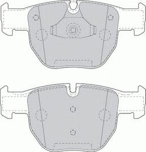 Комплект тормозных колодок, дисковый тормоз FERODO FDB1597