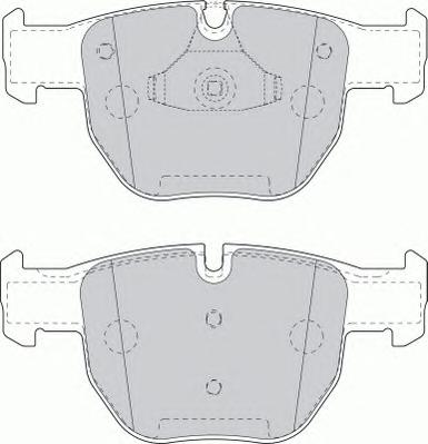 Комплект тормозных колодок, дисковый тормоз FERODO