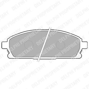 Комплект тормозных колодок, дисковый тормоз DELPHI
