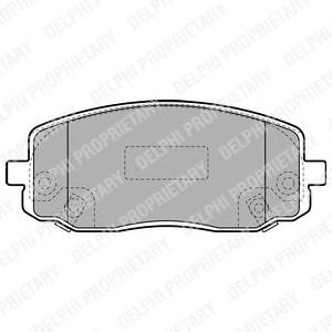 Комплект тормозных колодок, дисковый тормоз DELPHI