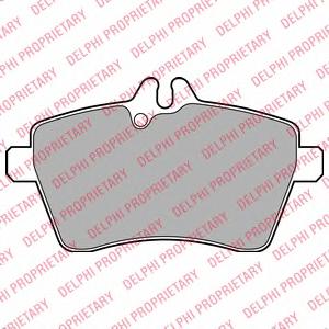 Комплект тормозных колодок, дисковый тормоз DELPHI